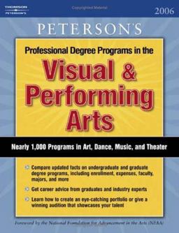 Peterson's Professional Degree Programs in the Visual and Performing Arts