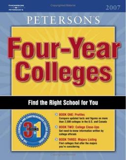 Four Year Colleges 2007, Guide To