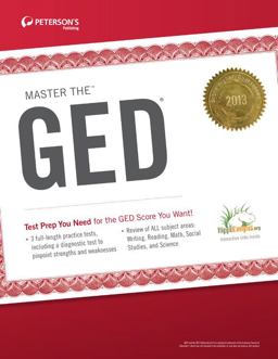 Petersons 2013 Master the GED Book Only 27th 9780768936032 Front Cover