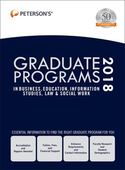 Graduate Programs in Business, Education, Information Studies, Law and Social Work 2018