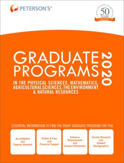 Graduate Programs in the Physical Sciences, Mathematics, Agricultural Sciences, the Environment and Natural Resources 2020