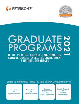 Graduate Programs in the Physical Sciences, Mathematics, Agricultural Sciences, the Environment and Natural Resources 2021