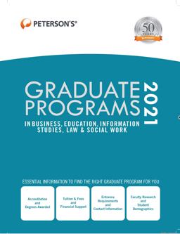 Graduate Programs in Business, Education, Information Studies, Law and Social Work 2021