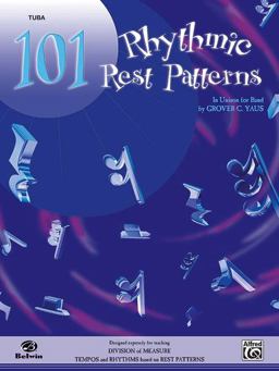 101 Rhythmic Rest Patterns Bass (Tuba)  9780769228624 Front Cover
