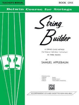 String Builder, Bk 1 A String Class Method (for Class or Individual Instruction) - Teacher's Manual  9780769231495 Front Cover