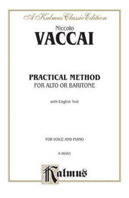 Practical Italian Vocal Method (Marzials) Alto, Baritone  9780769259598 Front Cover