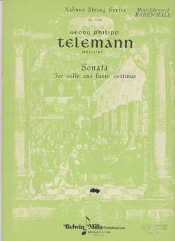 Sonata for Cello and Basso Continuo