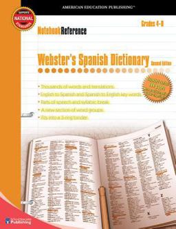 Webster's Spanish Dictionary, Grades 4 - 8