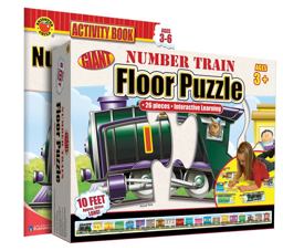 Brighter Child Numbers Book and Puzzle Combination Pack