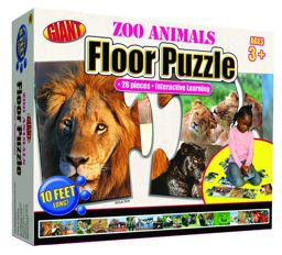 Brighter Child Zoo Animals Giant Floor Puzzle