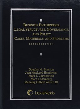 Business Enterprises: Legal Structures, Governance, and Policy  9780769849058 Front Cover