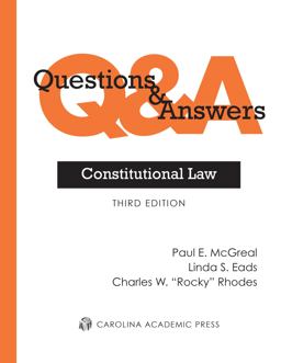 Questions and Answers Constitutional Law 3rd 9780769860596 Front Cover