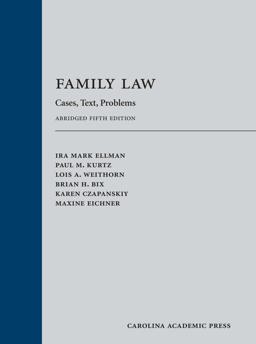 Family Law Cases, Text, Problems 5th 9780769882161 Front Cover