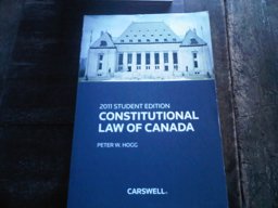 Constitutional Law of Canada 2011:  9780779836413 Front Cover