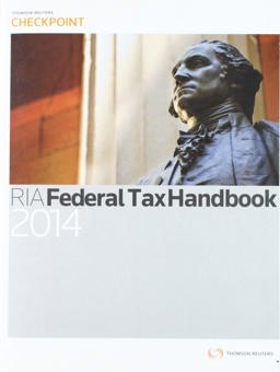 RIA Federal Tax Handbook 2014:  9780781104869 Front Cover