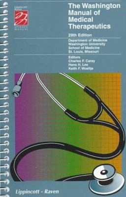 Washington Manual of Medical Therapeutics 29th 9780781715959 Front Cover