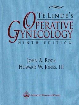 TeLinde's Operative Gynecology 9th 9780781728591 Front Cover