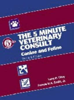 5-Minute Veterinary Consult Canine and Feline 3rd 9780781740388 Front Cover
