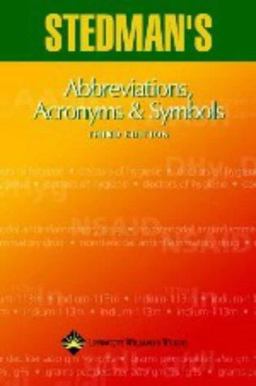 Stedman's Abbreviations, Acronyms and Symbols