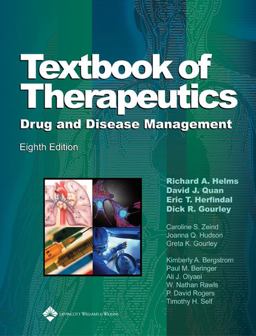 Textbook of Therapeutics Drug and Disease Management 8th 9780781757348 Front Cover