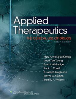 Applied Therapeutics The Clinical Use of Drugs 9th 9780781765558 Front Cover