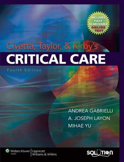 Civetta, Taylor and Kirby's Critical Care 4th 9780781768696 Front Cover