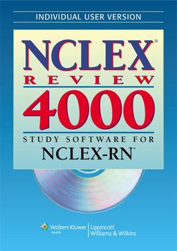 NCLEX Review 4000 Study Software for NCLEX-RN  9780781777902 Front Cover
