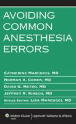 Avoiding Common Anesthesia Errors  9780781788472 Front Cover