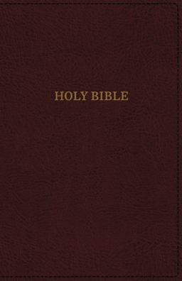 KJV Deluxe Reference Bible Red Letter Edition [Super Giant Print, Burgundy]  9780785215684 Front Cover
