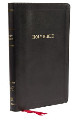 KJV Deluxe Thinline Reference Bible Indexed Red Letter Edition [Black]