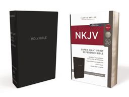 NKJV Reference Bible Red Letter Edition [Super Giant Print, Black]