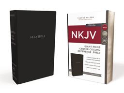 NKJV Reference Bible Red Letter Edition [Center-Column Giant Print, Black]