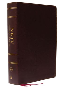 NKJV Study Bible Full-Color Indexed Red Letter Edition [Burgundy]