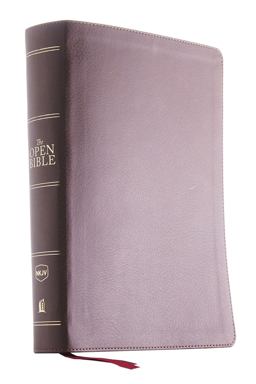 The NKJV Open Bible Indexed Red Letter Edition [Brown]