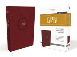 The KJV Open Bible Indexed Red Letter Edition [Burgundy]