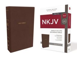 NKJV Single Column Reference Bible [Brown]
