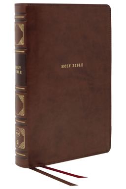 NKJV Classic Verse-By-Verse Center-Column Reference Bible Indexed Red Letter Edition [Brown]