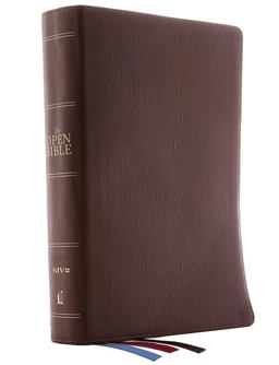 The NIV, Open Bible, Red Letter Edition, Comfort Print