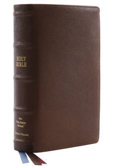 NKJV Single-Column Reference Bible [Brown]