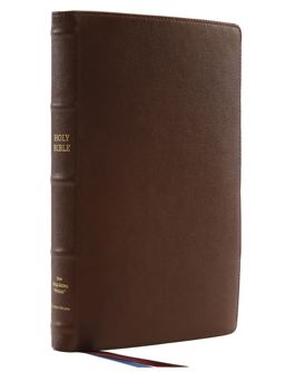 NKJV Thinline Reference Bible [Large Print, Brown]