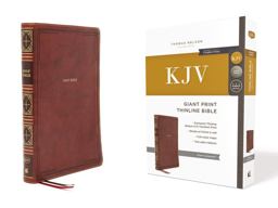 KJV Thinline Bible, Giant Print, Red Letter Edition [Brown]