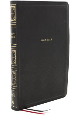 NKJV Thinline Bible, Giant Print, Thumb Indexed, Red Letter Edition [Black]