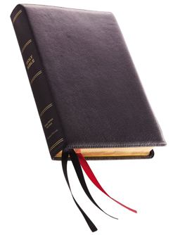KJV Thinline Bible, Giant Print, Premier Goatskin Leather, Premier Collection, Red Letter Edition, Comfort Print