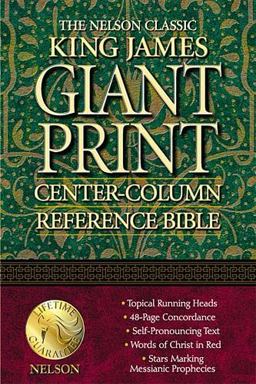 King James Giant Print Center-Column Reference Bible