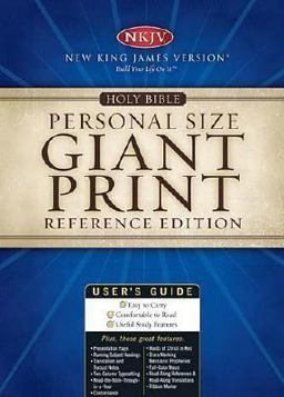 Holy Bible Personal Size Giant Print Reference Edition