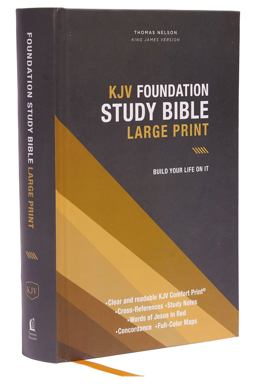 KJV Foundation Study Bible, Large Print, Red Letter, Thumb Indexed, Comfort Print