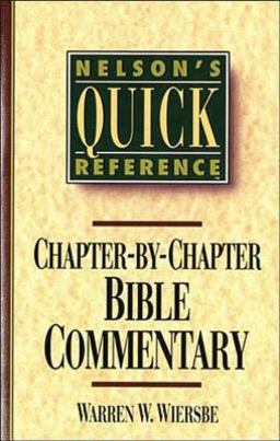 Nelson's Quick Reference Chapter-by-Chapter Bible Commentary  9780785282358 Front Cover