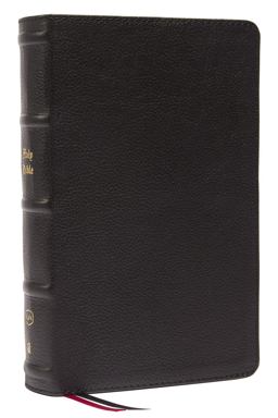 KJV, Personal Size, Large Print, Single-Column, Reference Bible, Genuine Leather, Red Letter, Thumb Indexed, Comfort Print