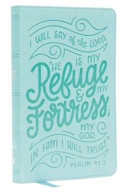 NKJV  Thinline Youth Edition Bible, Verse Art Cover Collection, Red Letter, Comfort Print [Teal]