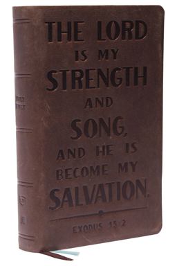 KJV, Personal Size Reference Bible, Verse Art Cover Collection, Genuine Leather, Red Letter, Comfort Print